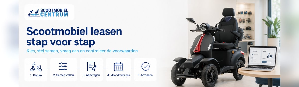 For Motion On Four naast vijf stappen voor het aanvragen en afbetalen van een scootmobiel.