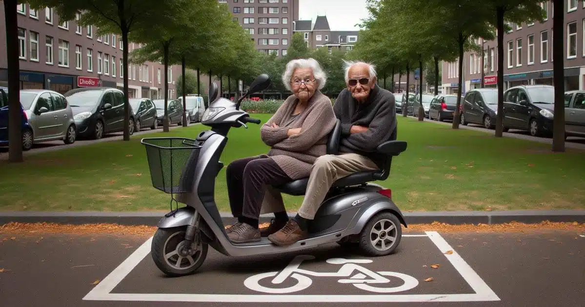 Parkeren van een scootmobiel in Nederland