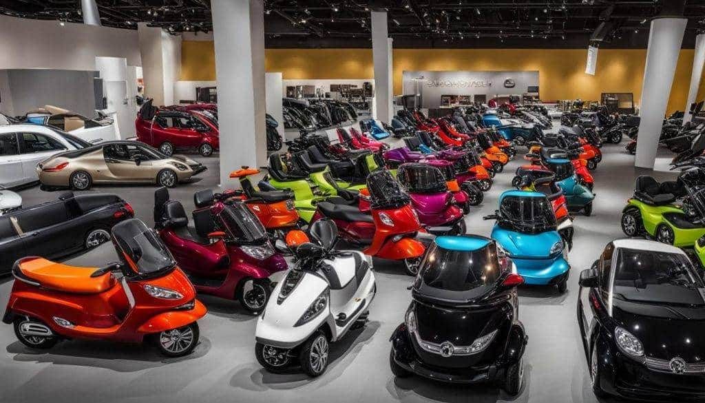 Diverse modellen scootmobiel