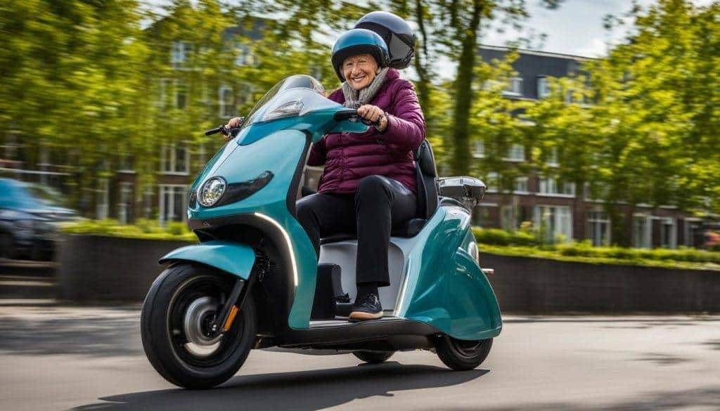 Overdekte scootmobiel
