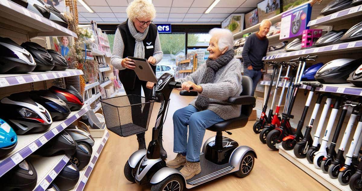 keuze uit verschillende scootmobielen om aan te schaffen online