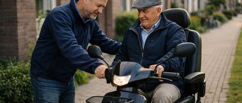 Proefrit aan huis met scootmobiel in Almere