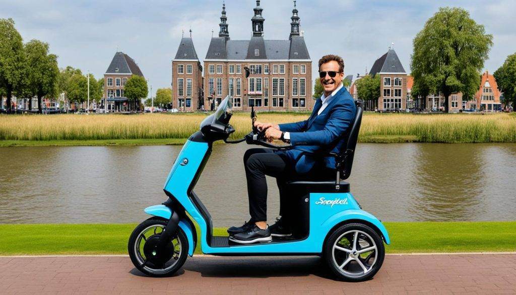 Aangepaste scootmobiel hulpmiddelen