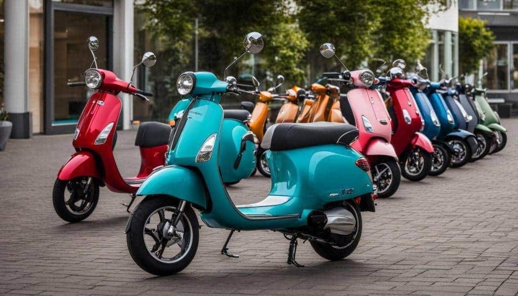 De diverse modellen van Scootmobiel Centrum