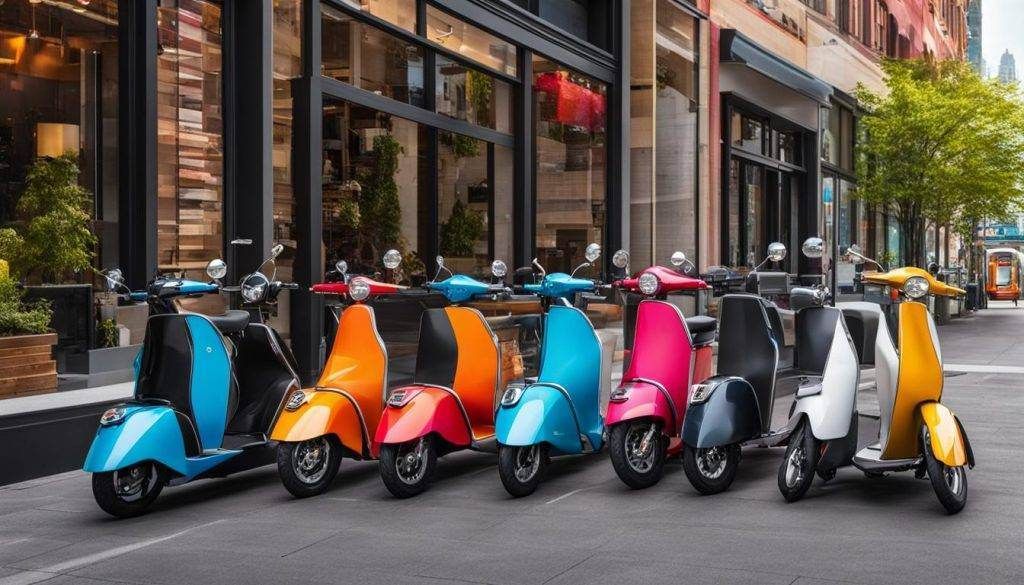Diverse scootmobiel modellen