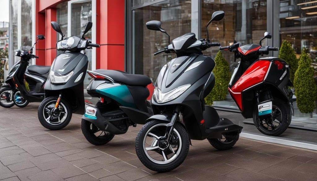 Diverse scootmobiel modellen