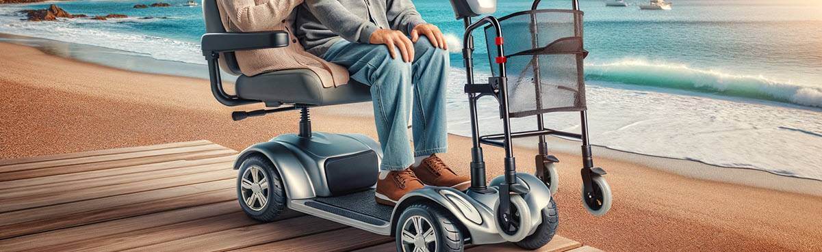 Scootmobiel met Rollatorhouder