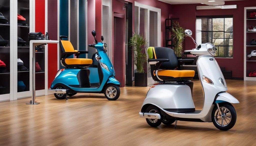 Verschillende Modellen Scootmobielen