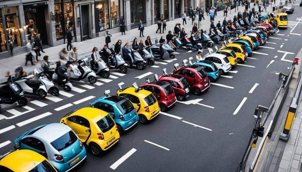Verschillende modellen scootmobiel