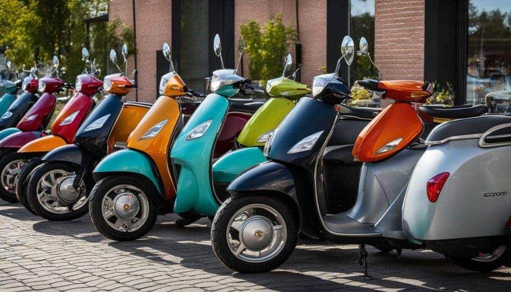 Verschillende soorten scootmobielen bij Scootmobiel Centrum