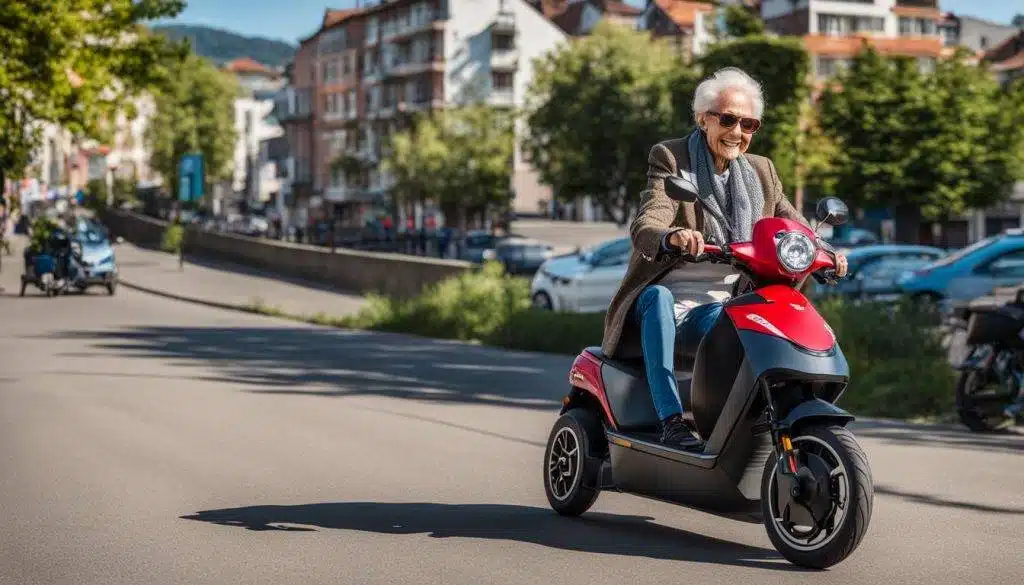 elektrische scootmobiel voor senioren