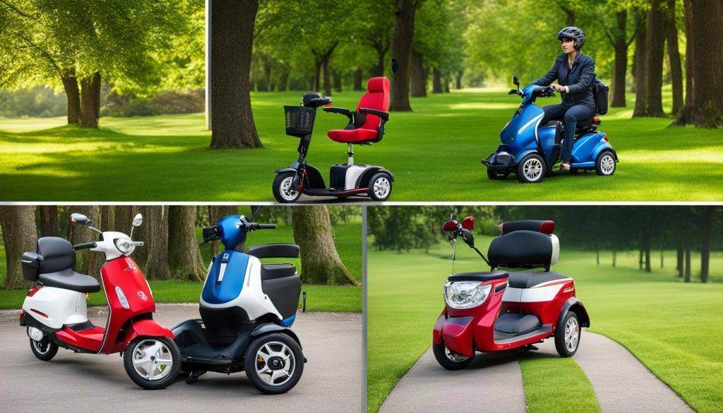 Diverse scootmobiel modellen