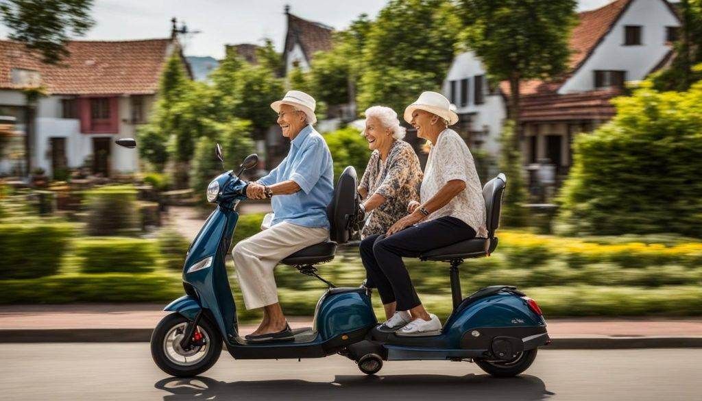 Elektrische scootmobiel in Zwaanshoek