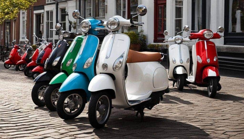 Verschillende scootmobiel modellen