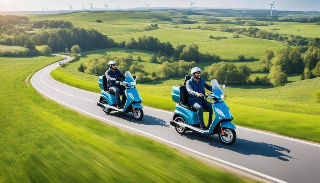opvouwbare scootmobiel en vaste scootmobiel