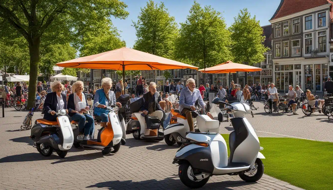 scootmobiel, Abbenes, Badhoevedorp, Buitenkaag, Burgerveen,