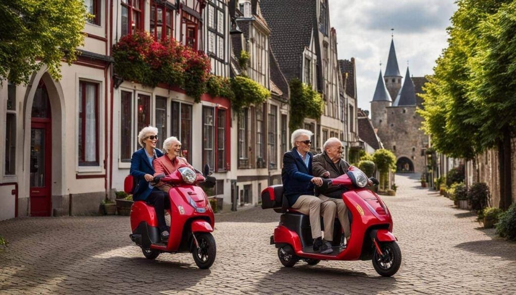 scootmobiel, Rijnsburg, Valkenburg