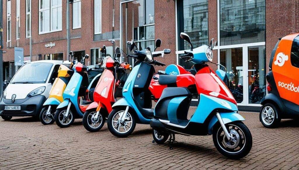 Diverse Utrechtse scootmobielen bij scootmobiel centrum