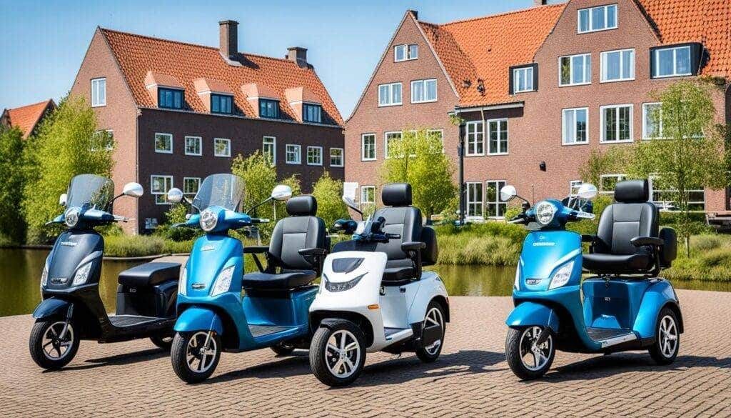 Diverse scootmobiel modellen