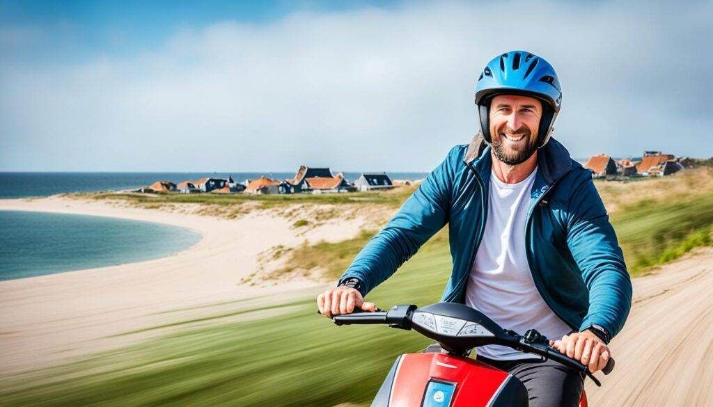 Elektrische scootmobiel in Baaiduinen