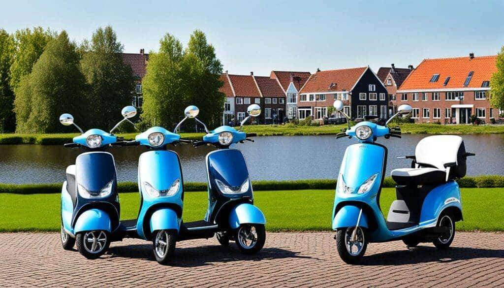 Overzicht van scootmobiel modellen