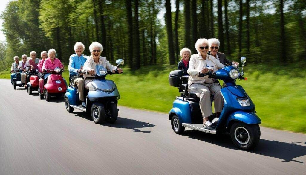 comfortabele scootmobielen