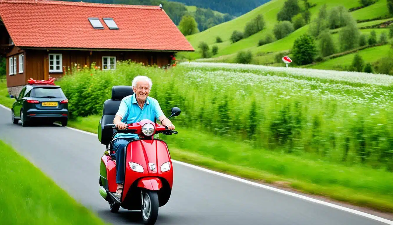 scootmobiel, Hemrik, Jonkerslân, Langezwaag, Lippenhuizen,