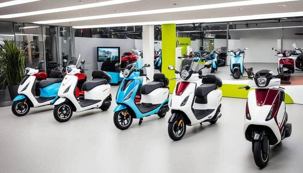 Diverse scootmobiel modellen bij Scootmobiel Centrum