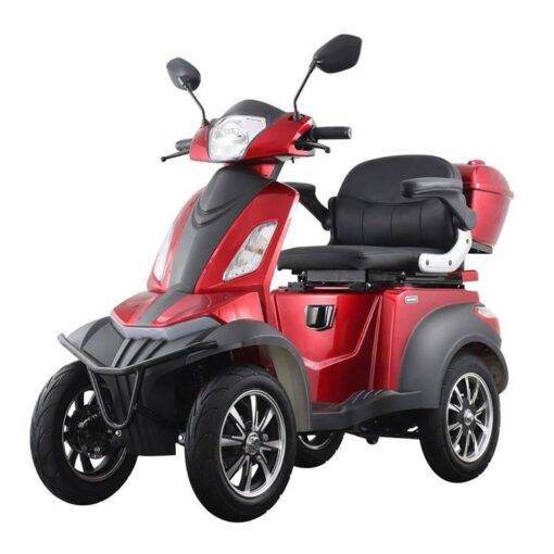 Killerbee Move S1000 4-wiel Scootmobiel met verstelbare lage comfortstoel rood