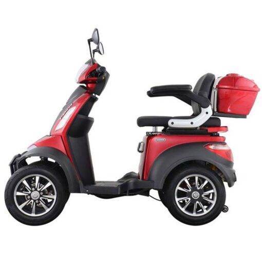 Killerbee Move S1000 4-wiel Scootmobiel met verstelbare lage comfortstoel rood