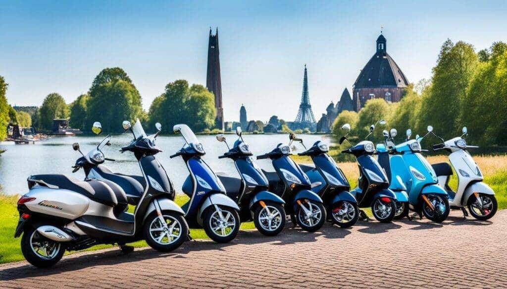 Verschillende soorten scootmobielen