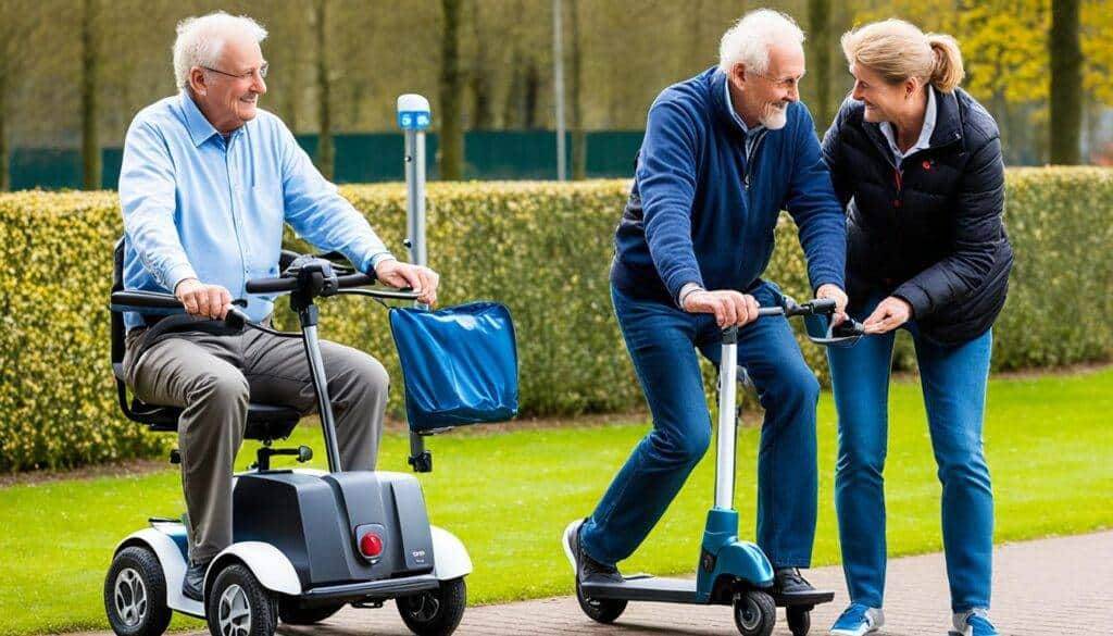 diverse mobiliteitshulpmiddelen