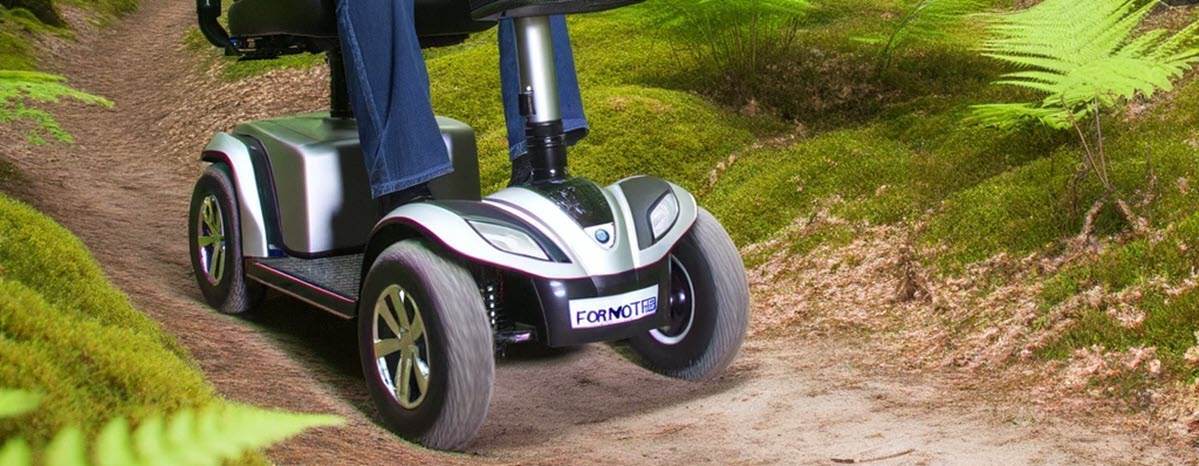 Scootmobiel voor in de Bossen