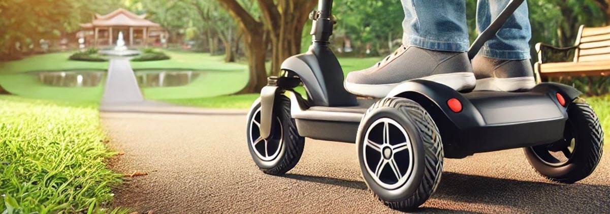 Scootmobiel met Rempedaal