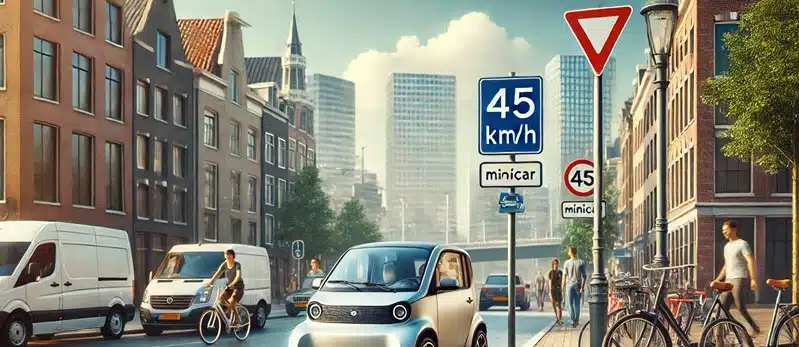 Verkeersregels voor Brommobielen en 45 km Auto