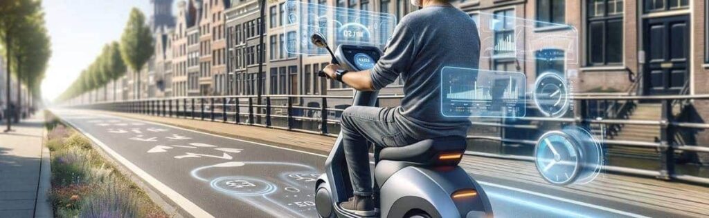 Scootmobiel Met USB-Aansluiting
