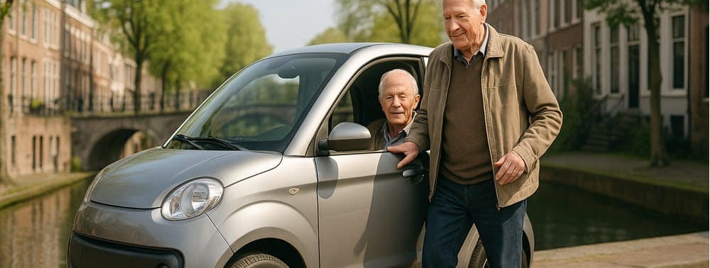 Brommobiel Utrecht kopen of leasen: compacte 45 km auto in Utrecht met veilige instap en comfortabel rijden