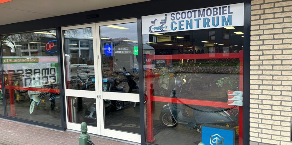 ingang van brommobiel centrum Ermelo - Harderwijk en omgeving