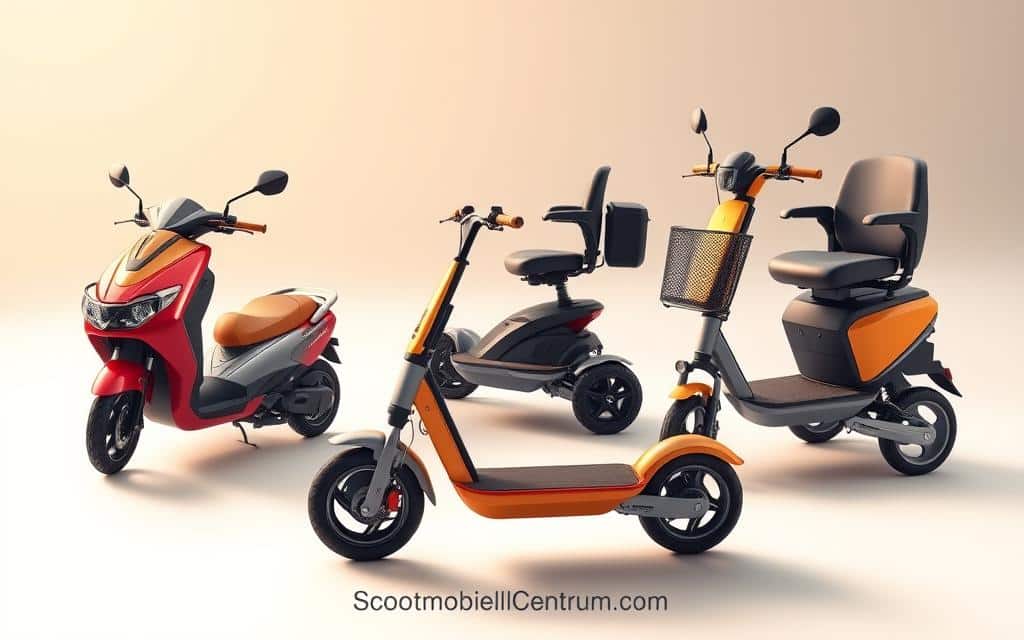 3-wiel scootmobiel, 4-wiel scootmobiel, opvouwbare scootmobiel