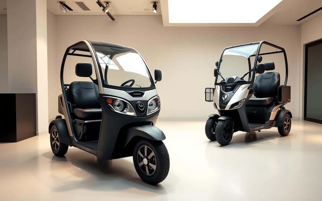 3-wiel scootmobiel en 4-wiel scootmobiel