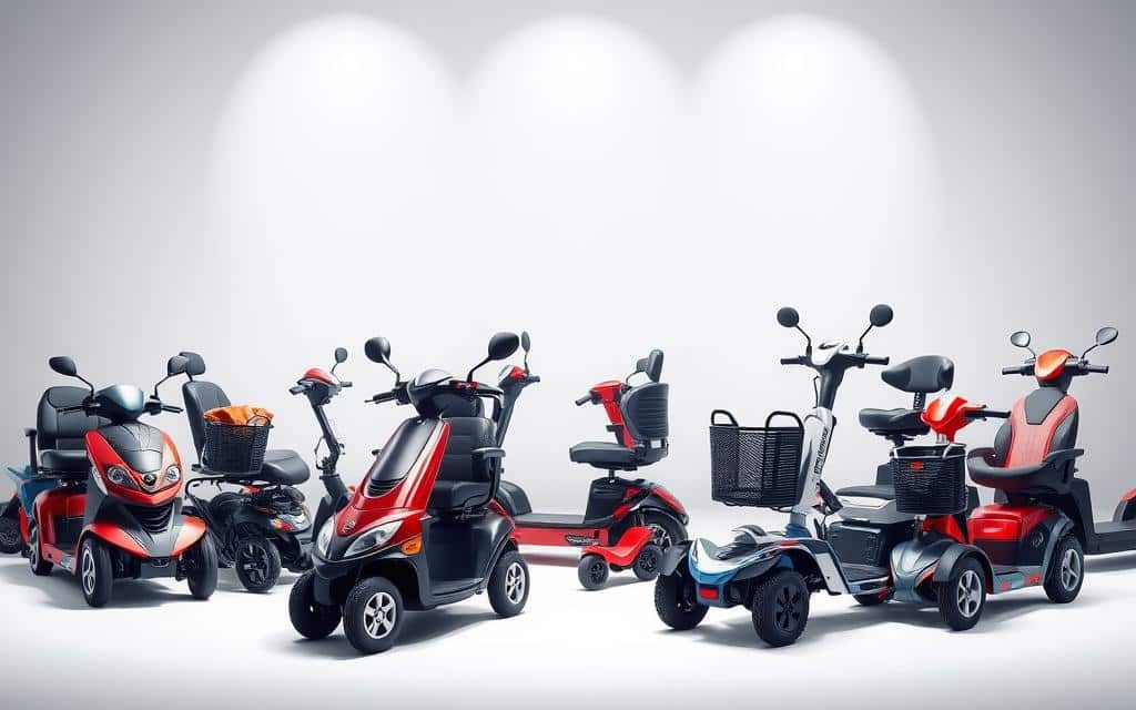 De verschillende types scootmobielen
