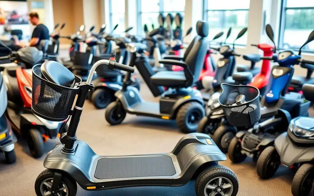 Verschillende type scootmobielen