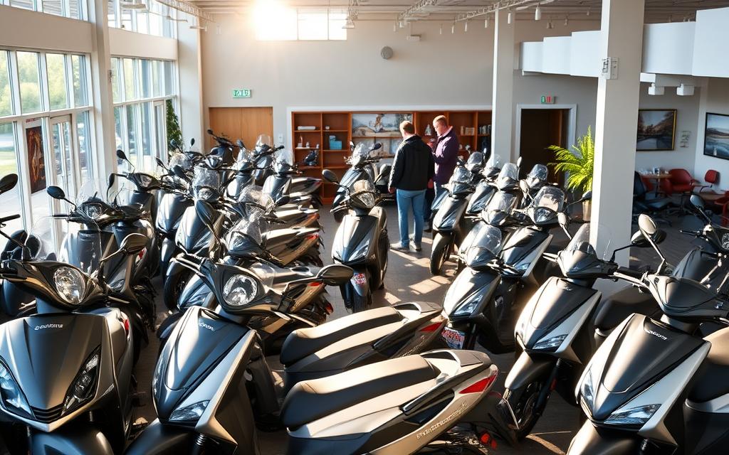Verschillende types scootmobielen in Ardooie