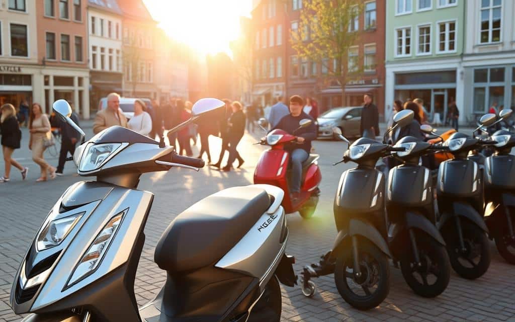 Verschillende types scootmobielen in Heffen