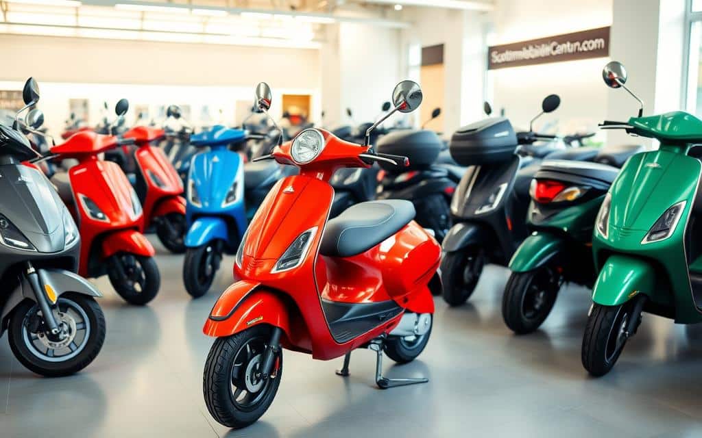 diverse types scootmobielen