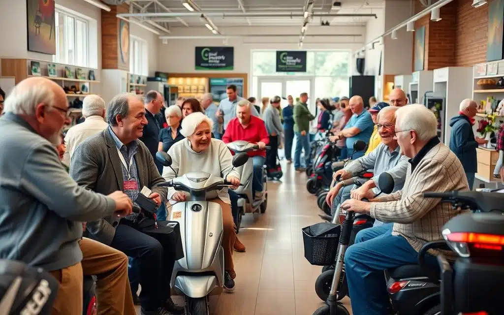 klantentrijdingen met scootmobiel