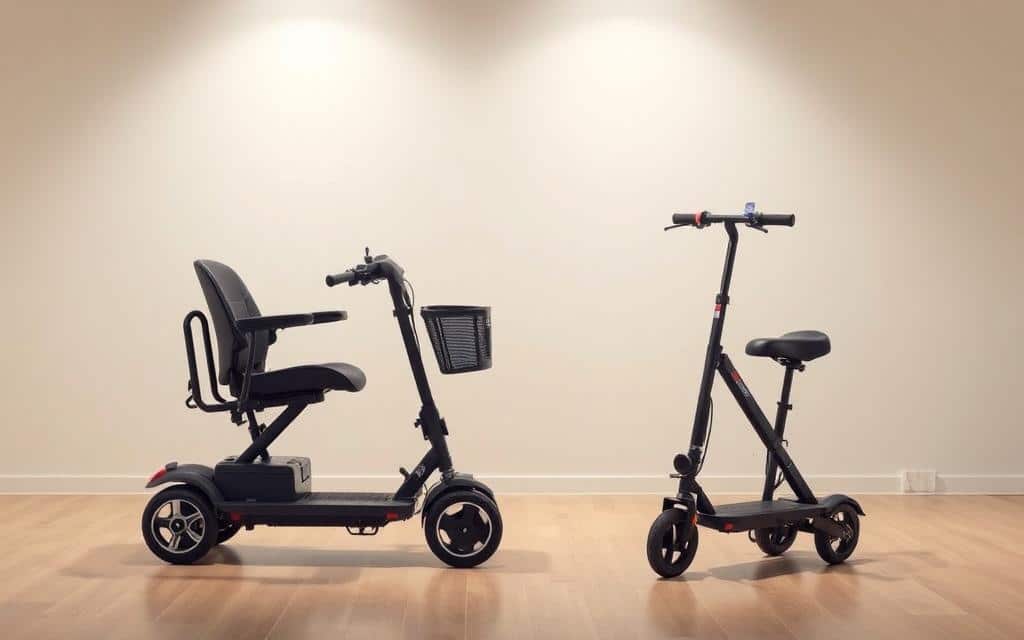 opklapbare scootmobiel en opvouwbare scootmobiel