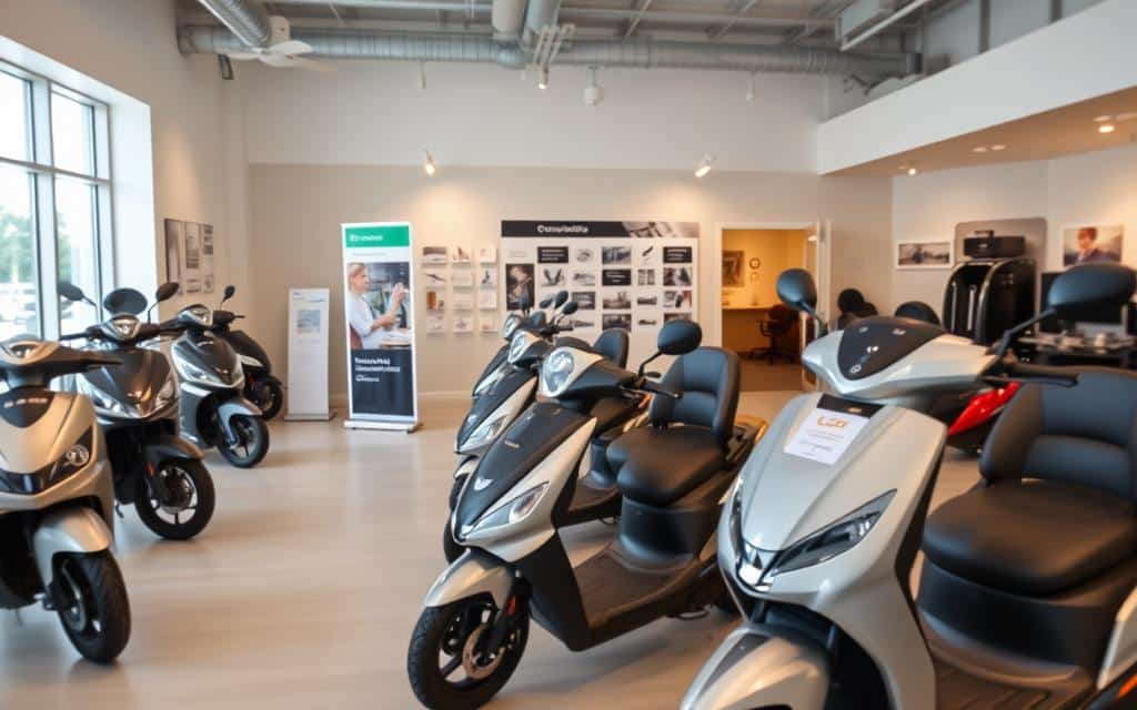 scootmobiel showroom Impe