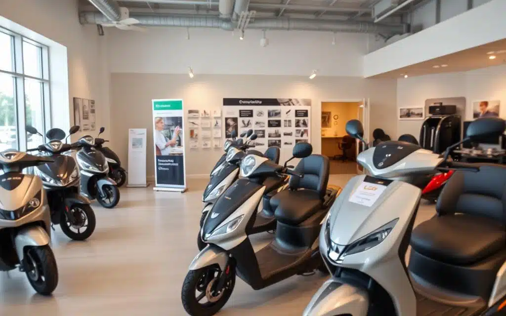 scootmobiel showroom Impe