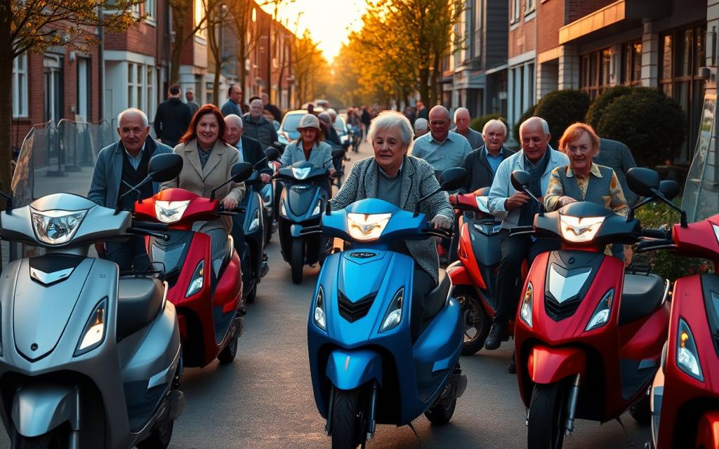 scootmobielen in Hees